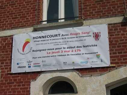 Affiche à Honnecourt